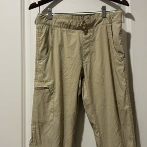 Weatherproof youth jogger cargo pull on drawstring pants fleece lined kids large
